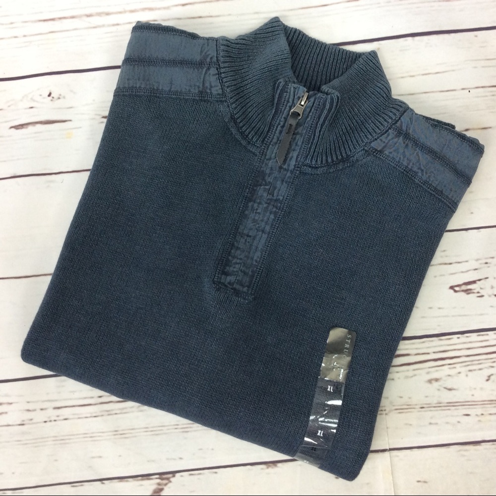 Structure Half-Zip Classic Sweater, Size XL